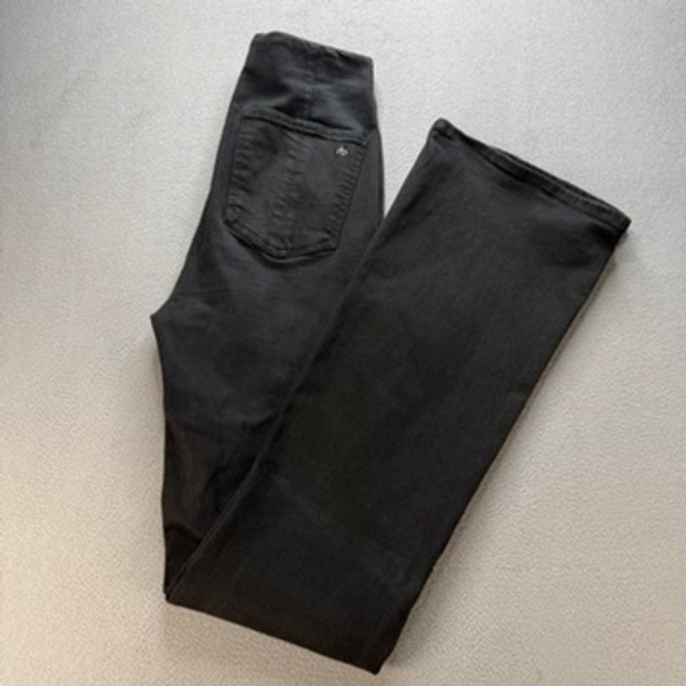 rag & bone Flare Leggings High Rise Size S Black Modal Cotton Blend Stretch Boho